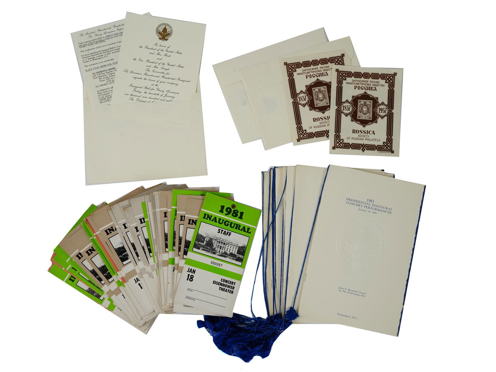 1981 RONALD REAGAN INAUGURATION MEMORABILIA ITEMS (1 of 6)