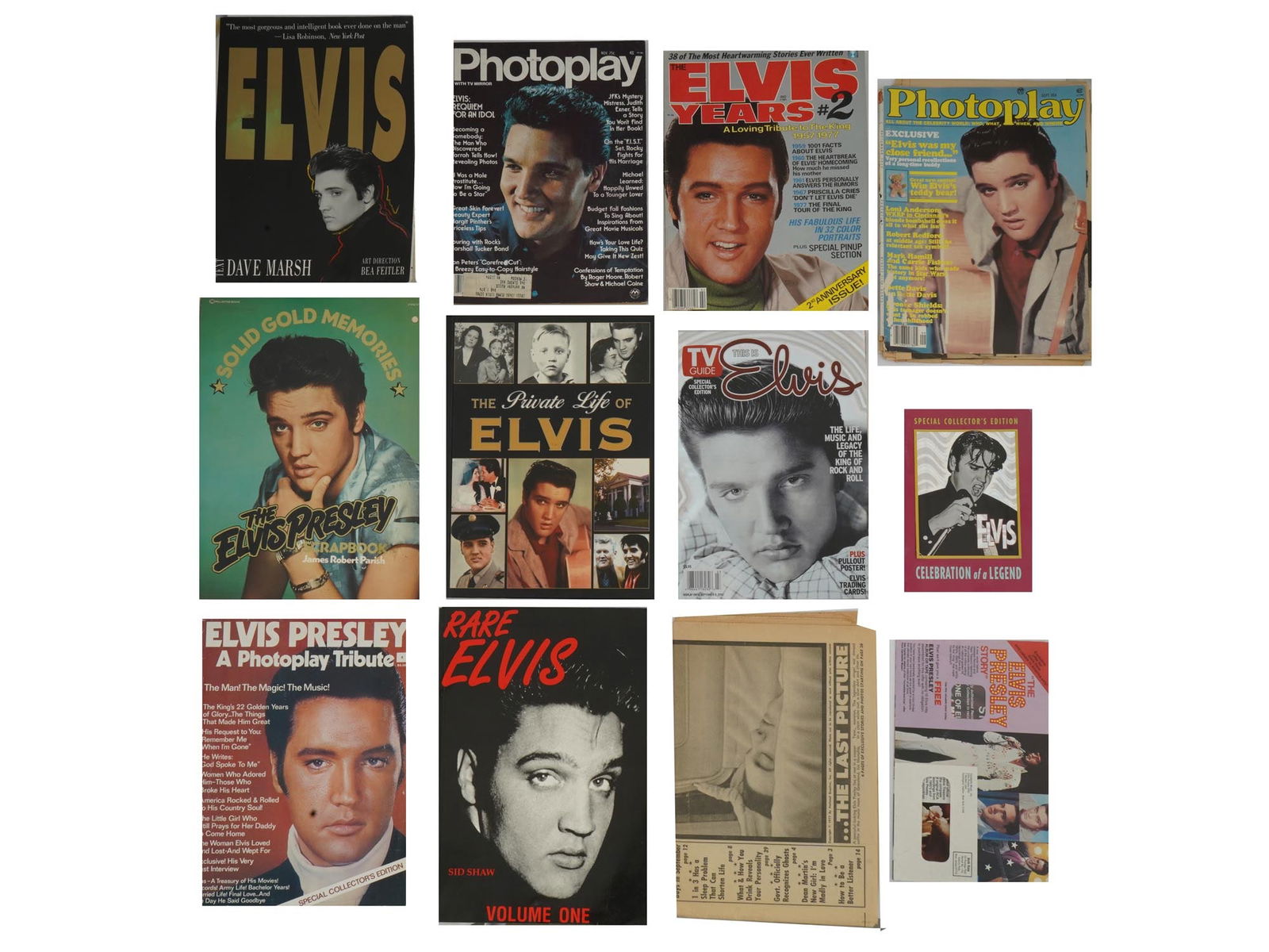 COLLECTION OF MAGAZINES BOOKS ABOUT ELVIS PRESLEY (1 of 14)