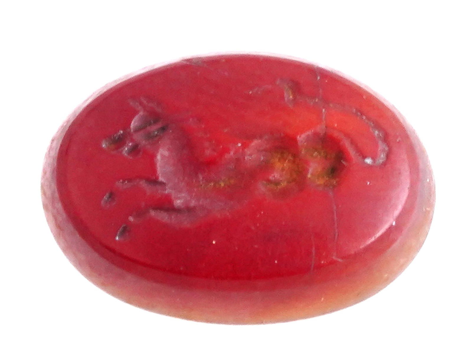 ANCIENT ROMAN CARVED CARNELIAN INTAGLIO MYTHOLOGICAL (1 of 3)