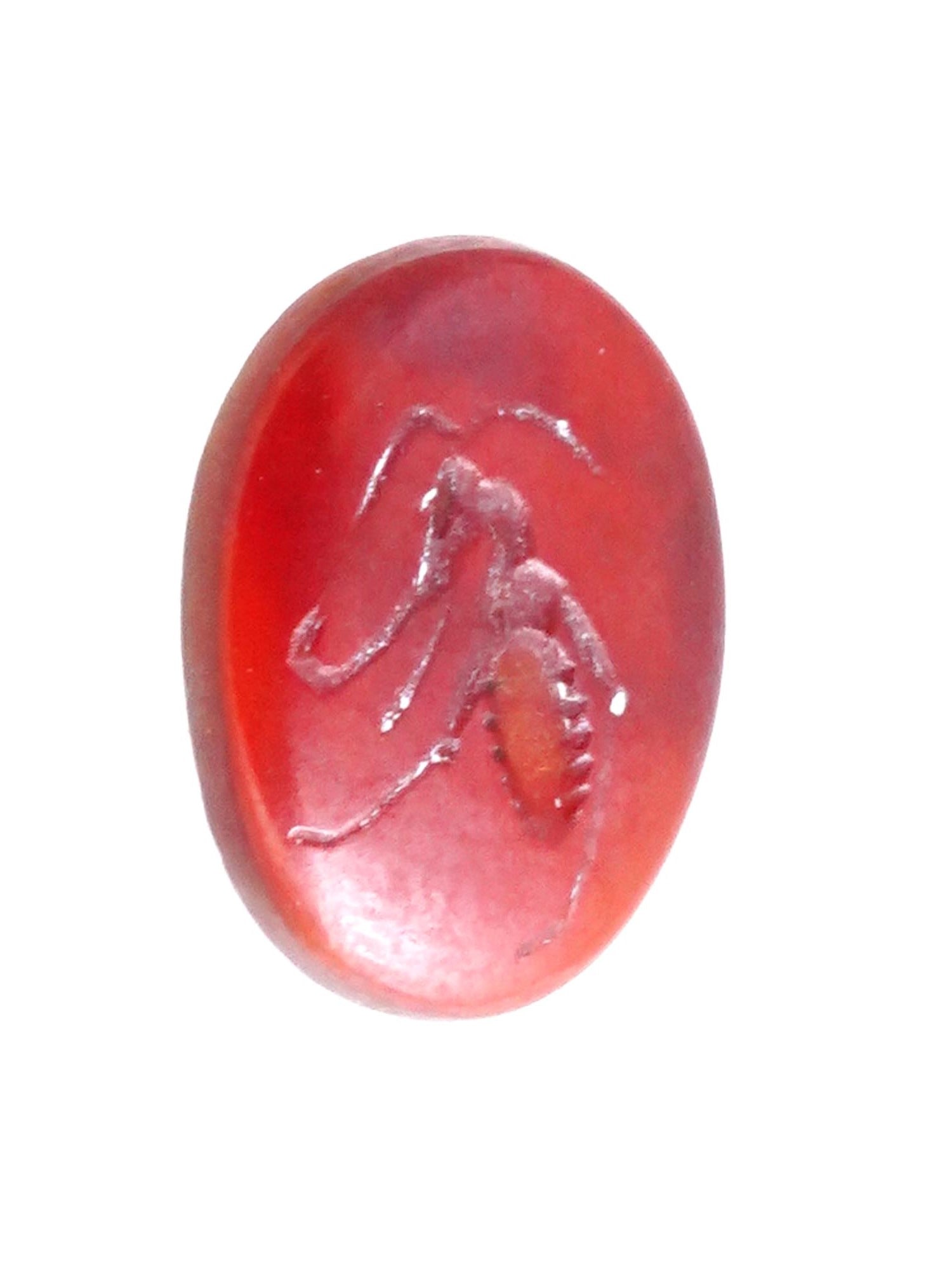 ANCIENT ROMAN CARNELIAN INTAGLIO W IMAGE 100 TO 300 AD (1 of 3)