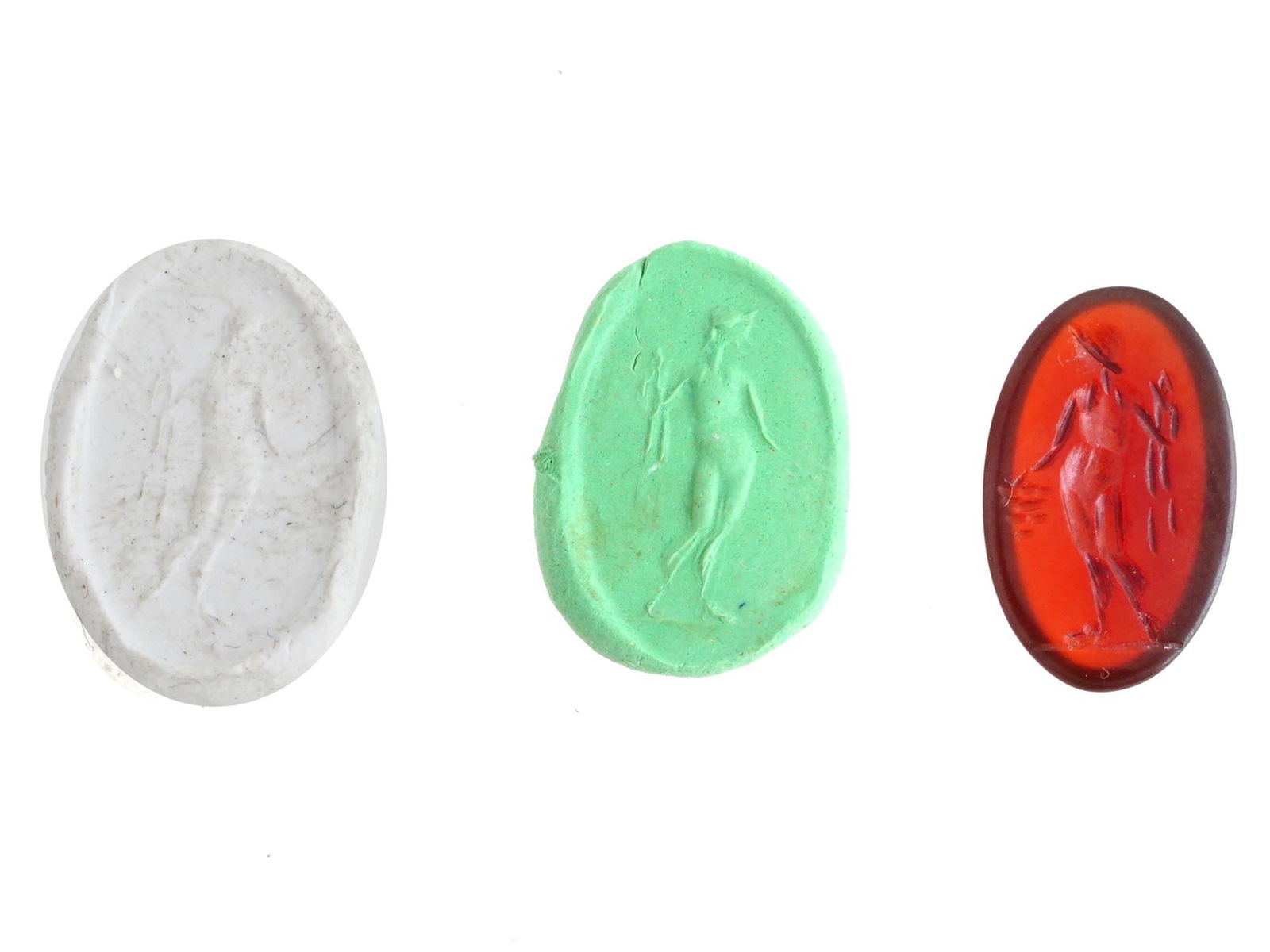 ANCIENT ROMAN CARNELIAN INTAGLIO W IMAGE 100 TO 300 AD (1 of 3)