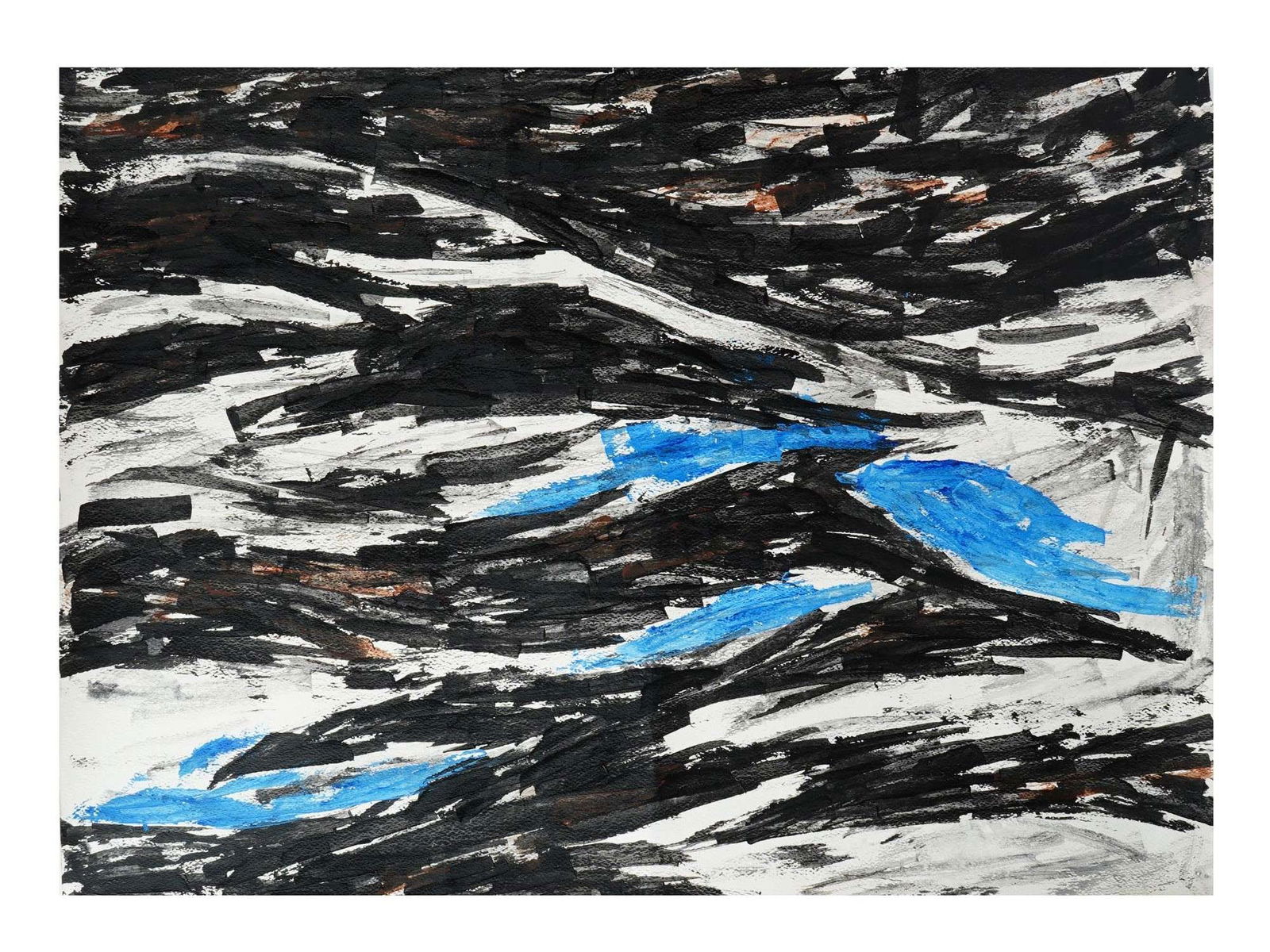 ATTR TO RAM KUMAR INDIAN ABSTRACT ACRYLIC PAINTING (1 of 6)