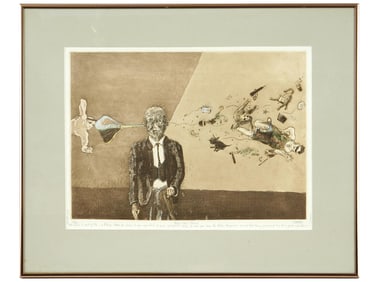 LTD AMERICAN SURREAL ETCHING SIGNED BY THE ARTIST