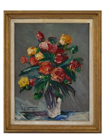 MANOUCHER YEKTAI IRANIAN AMERICAN OIL PAINTING