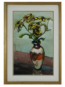 BLANCHE LAZZELL AMERICAN STILL LIFE WATERCOLOR PAINTING
