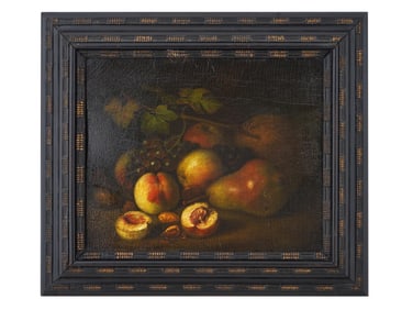 ANTIQUE EUROPEAN SCHOOL OIL STILL LIFE PAINTING