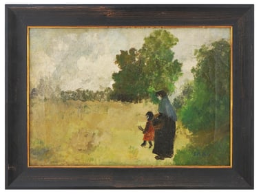 FRENCH SCHOOL OIL PAINTING SIGNED EDOUARD VUILLARD