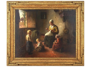 ANTIQUE DUTCH OIL PAINTING BY BERNARD DE HOOG