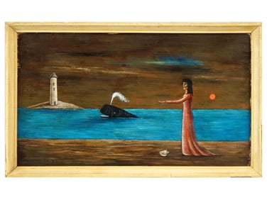 SIGNED GERTRUDE ABERCROMBIE AMERICAN OIL PAINTING