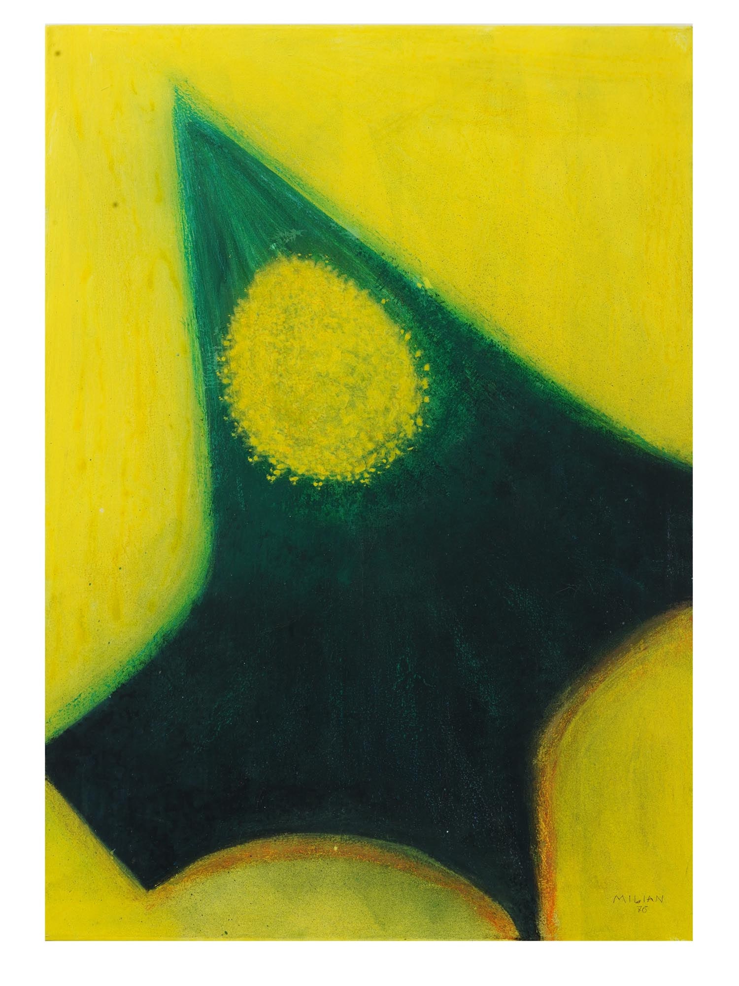 CUBAN RAUL MILIAN ABSTRACT MIXED MEDIA PAINTING (1 of 5)