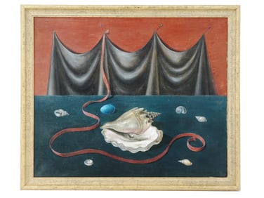 AMERICAN SHELL OIL PAINTING BY GERTRUDE ABERCROMBIE