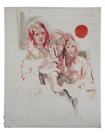 MIXED MEDIA PORTRAIT PAINTING BY ELINORE M KOROW