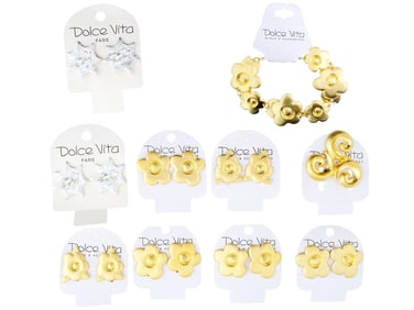 COLLECTION OF VINTAGE FRENCH DOLCE VITA JEWELRY SET