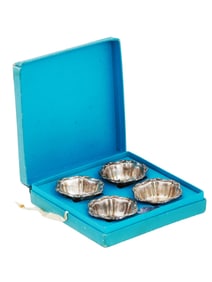 SET OF STERLING SILVER SALT CELLARS BY BIRKS IOB