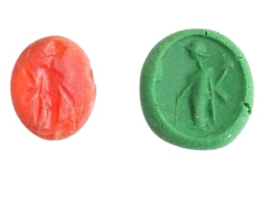 300 TO 100 AD ANCIENT ROMAN CORNELIAN INTAGLIO SEAL