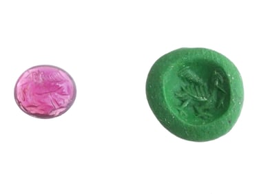 300 TO 100 AD ANCIENT ROMAN GARNET INTAGLIO SEAL