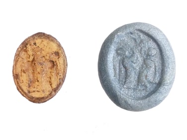 300 TO 100 AD ANCIENT ROMAN GLASS INTAGLIO SEAL
