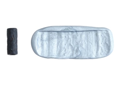 ANCIENT MESOPOTAMIAN STEATITE CYLINDER SEAL BEAD