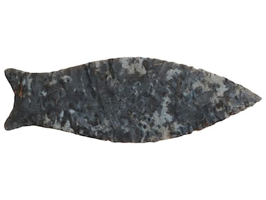 ANCIENT NATIVE AMERICAN INDIAN PALEO QUAD ARROWHEAD