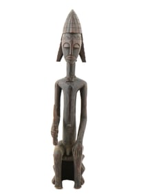 WEST AFRICAN MALI DOGON HAND CARVED WOOD FIGURE