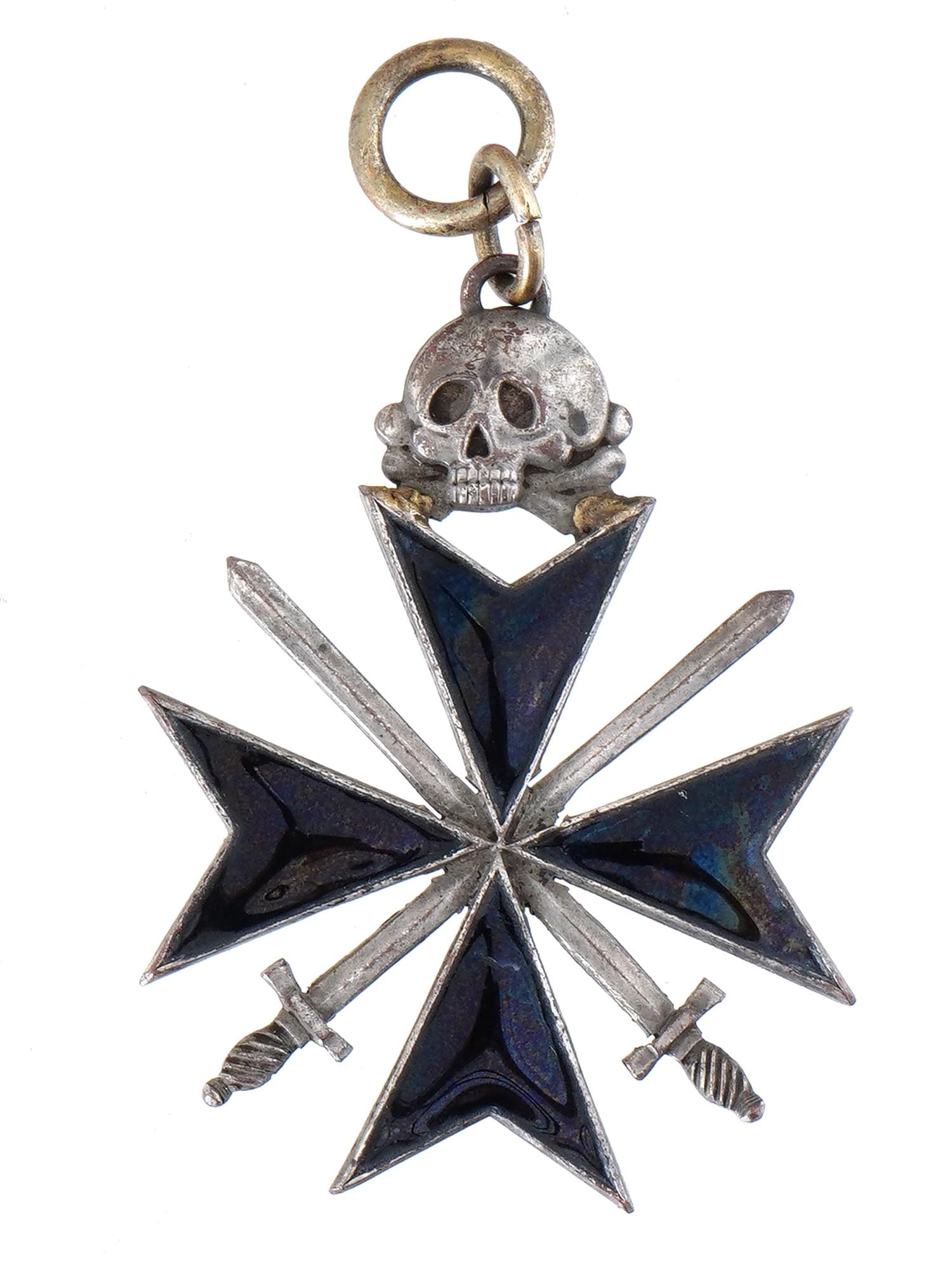 MEDAL CROSS OF THE RUSSIAN VOLUNTEER ARMY OF GENERAL KELLER: A Medal Cross Of The Russian Volunteer Army Of General Keller. This badge was approved in Germany at the beginning of the formation of the Russian Corps by Colonel Bermont Avalov in 1919. The piece is