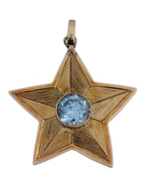 RUSSIAN SOVIET 14K GOLD MVD NKVD MARSHALL STAR 1947
