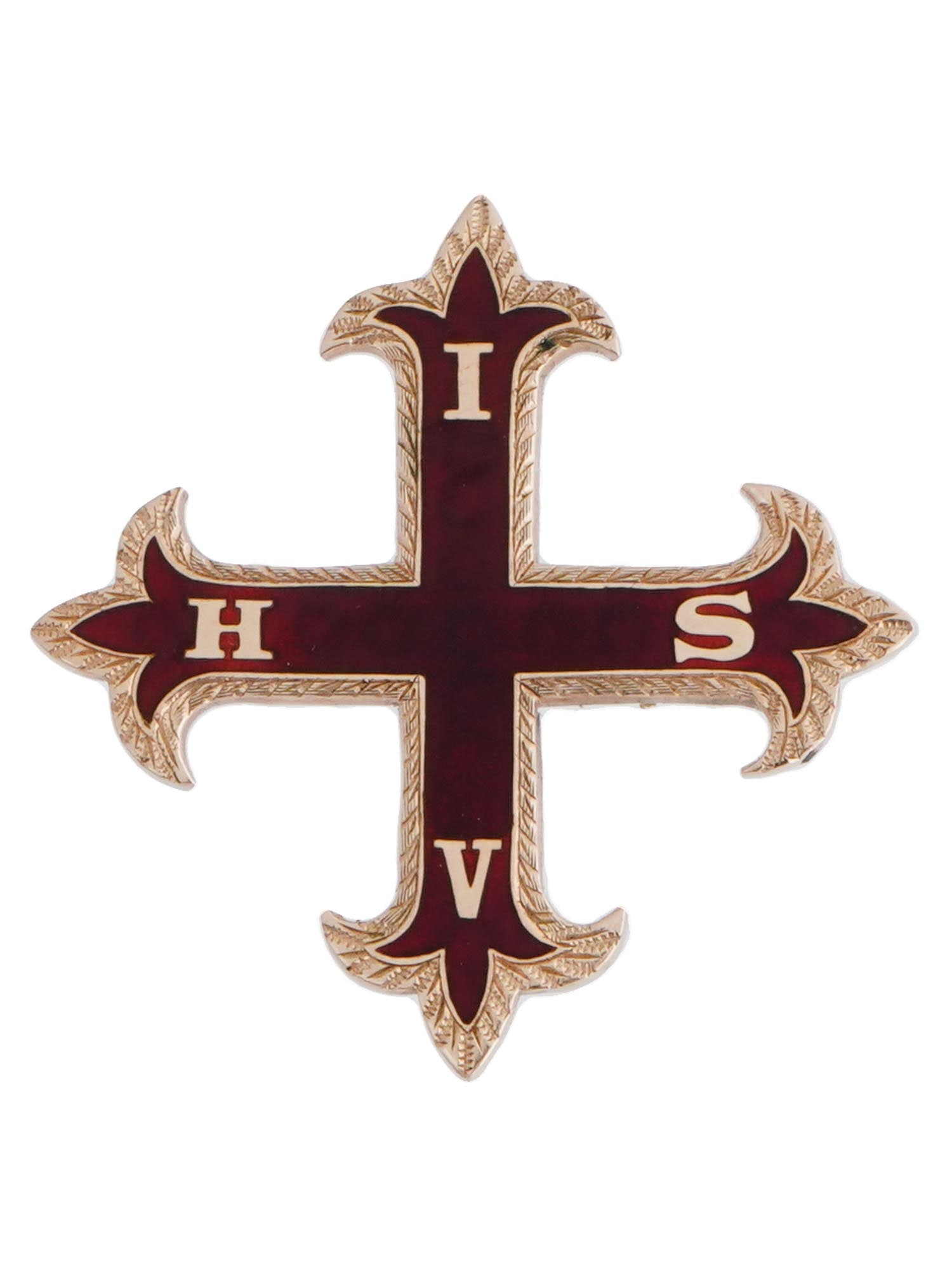 ANTIQUE RUSSIAN GOLD ENAMELED RED CROSS OF CONSTANTINE (1 of 2)