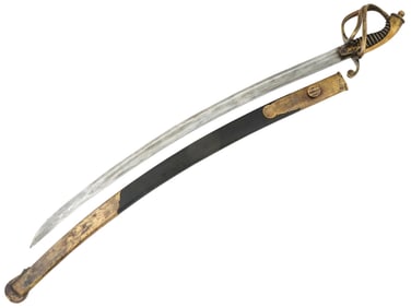 ANTIQUE 1833 RUSSIAN IMPERIAL MARINE SWORD W SCABBARD