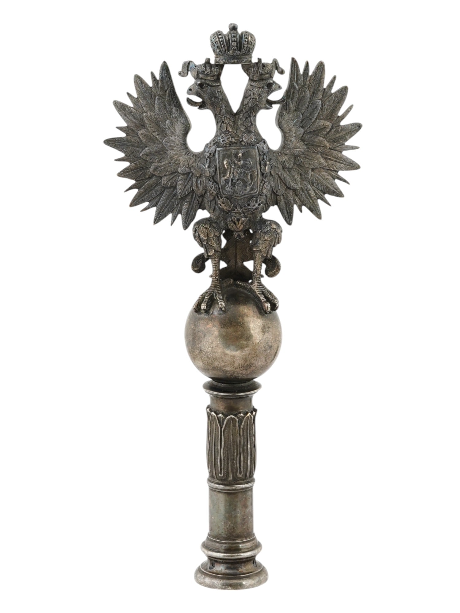 ANTIQUE IMPERIAL RUSSIAN MILITARY FLAG FINIAL (1 of 6)