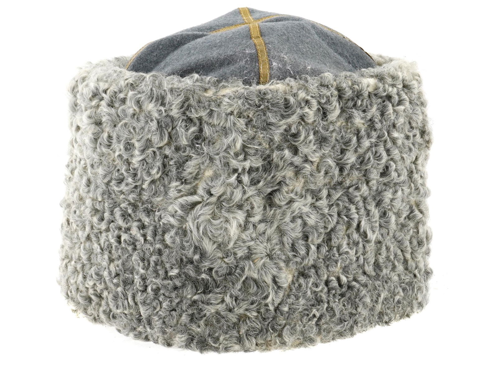 WWII ERA RUSSIAN COSSACK WINTER FUR PAPAKHA HAT (1 of 8)