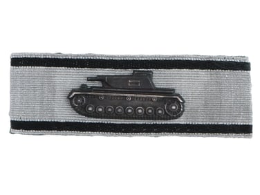 GERMAN WWII TANK DESTRUCTION BADGE IN SILVER