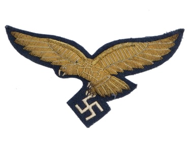 WWII NAZI GERMAN LUFTWAFFE OFFICERS EAGLE PATCH