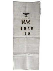 WWII NAZI GERMAN WEHRMACHT CANVAS GRAIN SACK