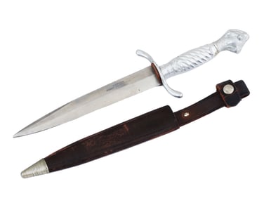 GERMAN BLACK FOREST HUNTING KNIFE KORIUM W SCABBARD