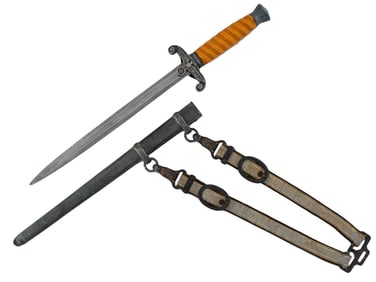 WWII NAZI GERMAN GENERALS DAMASCUS VOOTS DAGGER