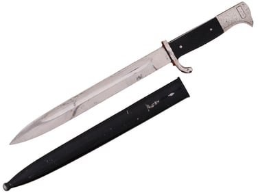 WWII NAZI GERMAN WKC ENGRAVED BALDE BAYONET DAGGER