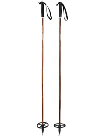 VINTAGE FINNISH BAMBOO WOOD SKI POLES 1940