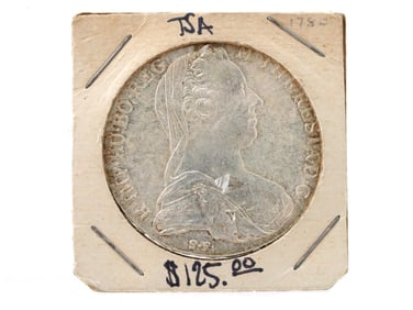1870 AUSTRIAN MARIA THERESIA ONE THALER SILVER COIN