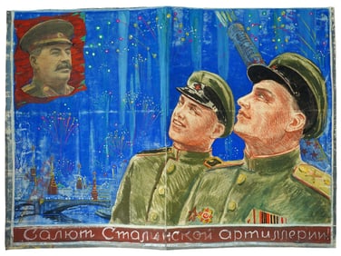 NESTEROVA BERZINA ORIGINAL RUSSIAN PAINTING FOR POSTER