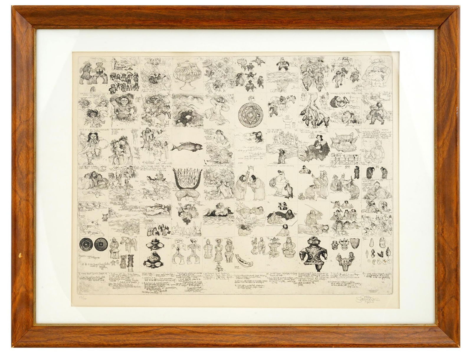 GERMAN JORG SCHMEISSER LIMITED EDITION ETCHING 1970 (1 of 8)