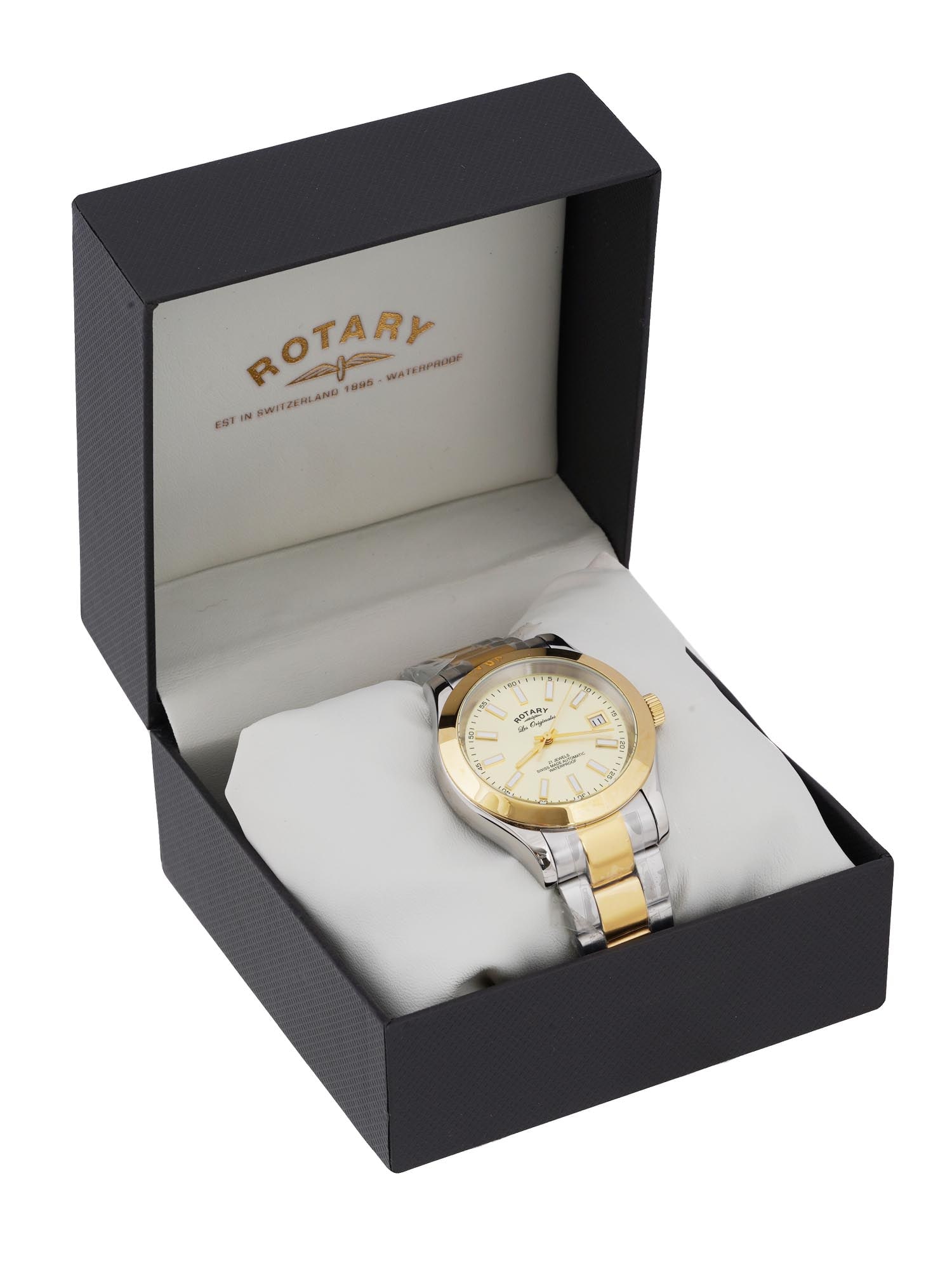 ROTARY LES ORIGINALES 21 JEWELS WRISTWATCH IOB (1 of 10)