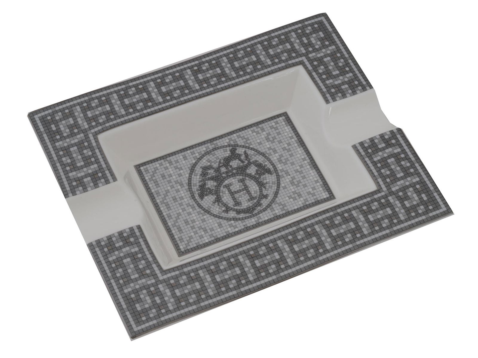 VINTAGE HERMES MOSAIQUE AU 24 PORCELAIN ASHTRAY (1 of 5)