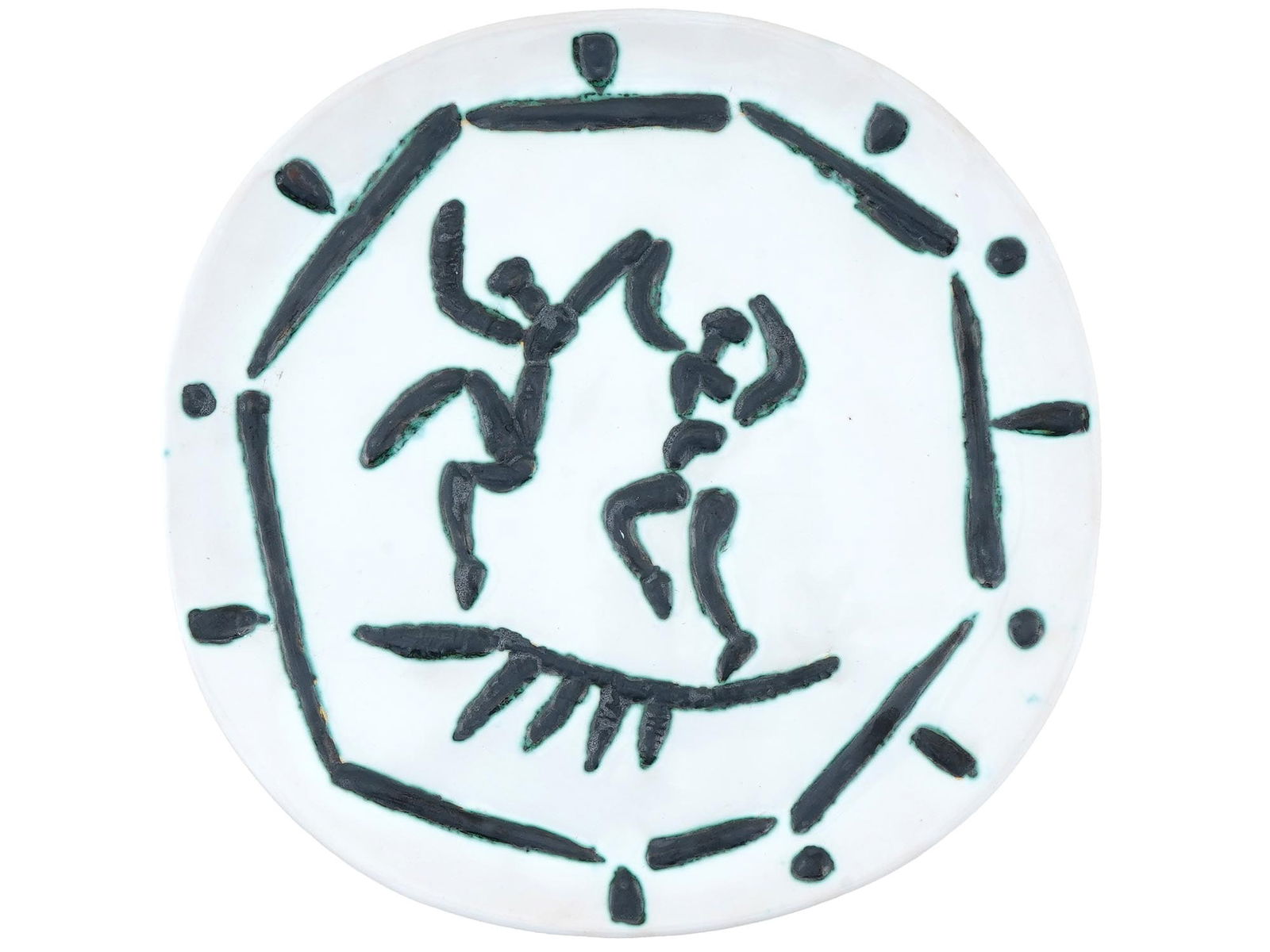 PICASSO CERAMIC POTTERY PLATE BY GALERIE MADOURA (1 of 5)