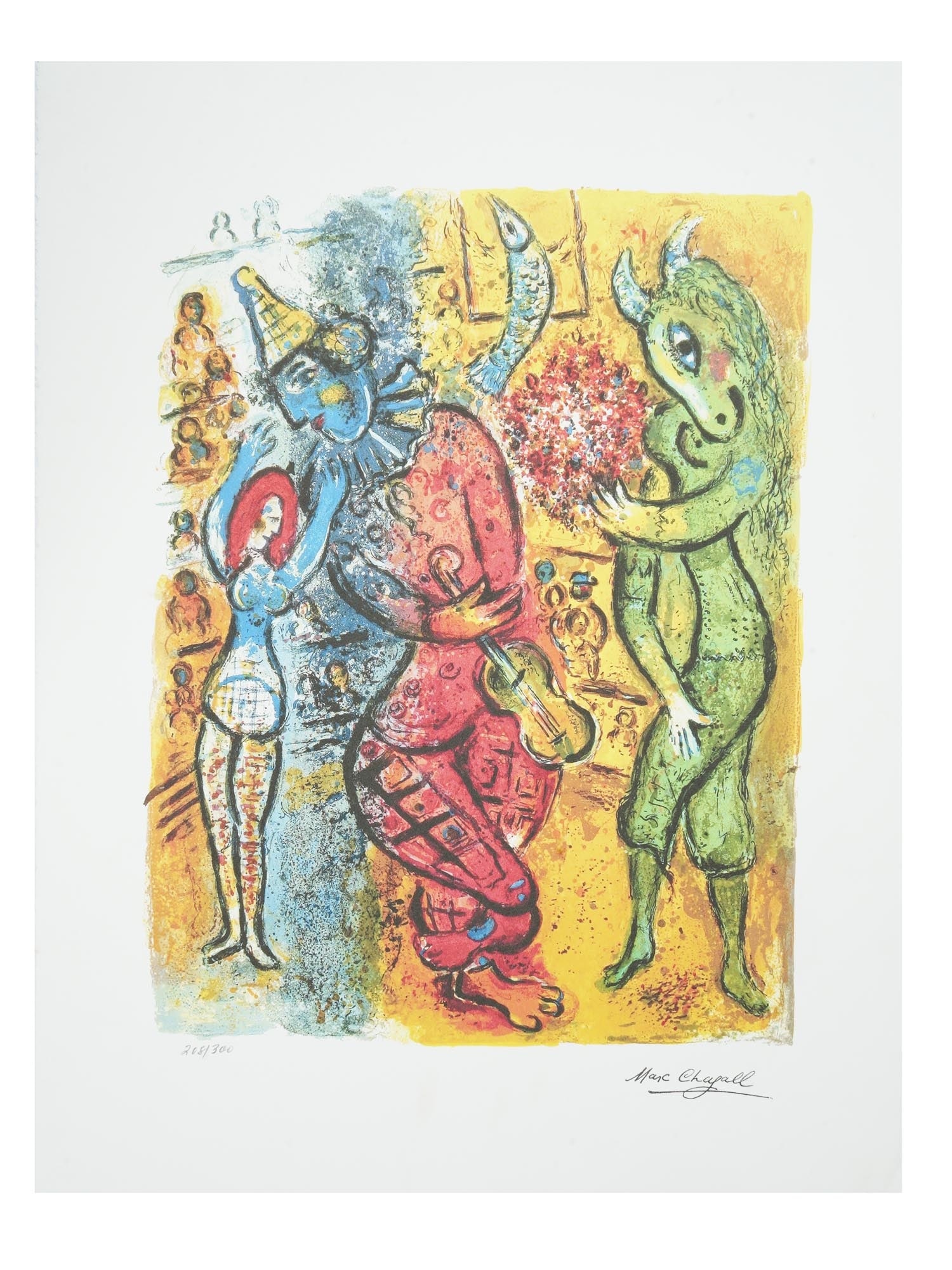 LTD FRENCH CIRCUS COLOR LITHOGRAPH BY MARC CHAGALL (1 of 5)
