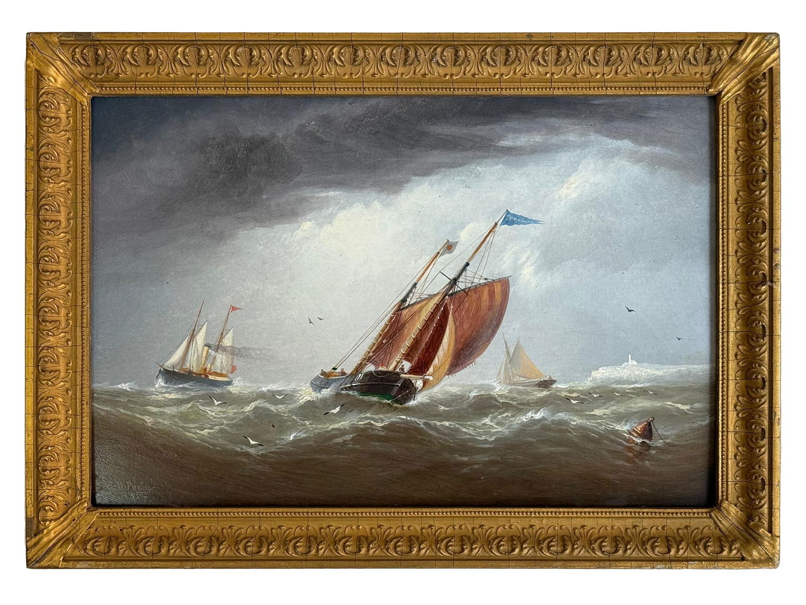 WILLIAM PENNY ANTIQUE 19TH C BRITISH OIL PAINTING (1 of 4)