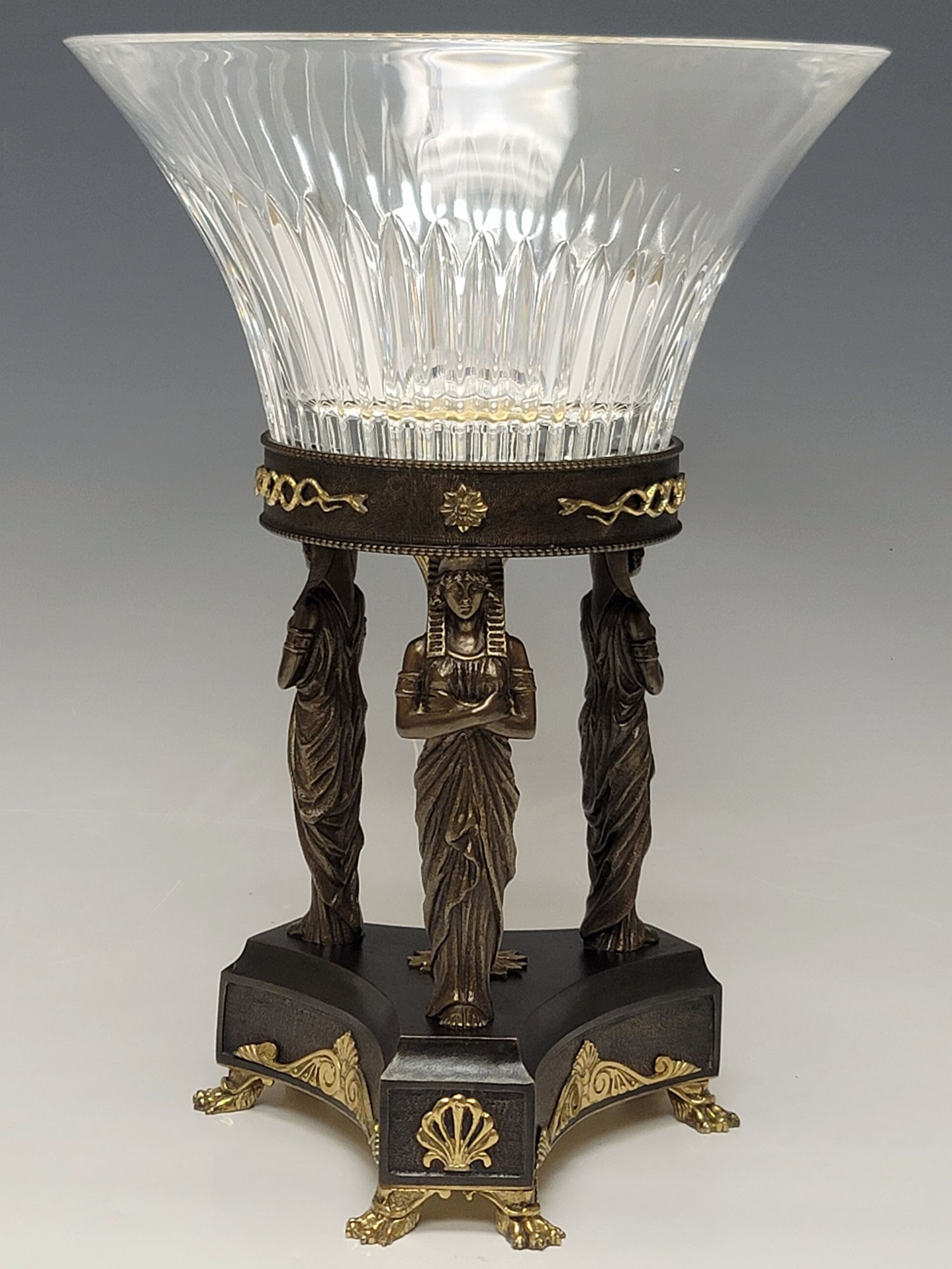 ANTIQUE FRENCH EGYPTIAN REVIVAL ORMOLU CENTERPIECE (1 of 7)