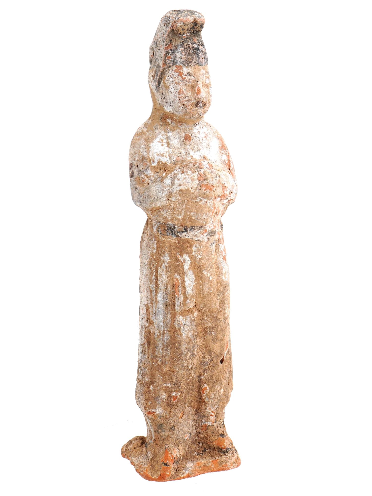 ANCIENT CHINESE HAN DYNASTY TERRACOTTA MALE FIGURINE (1 of 7)