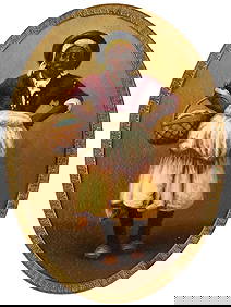 AFRICAN AMERICAN PORTRAIT OIL PAINTING SIGNED VERNER (1 of 5)