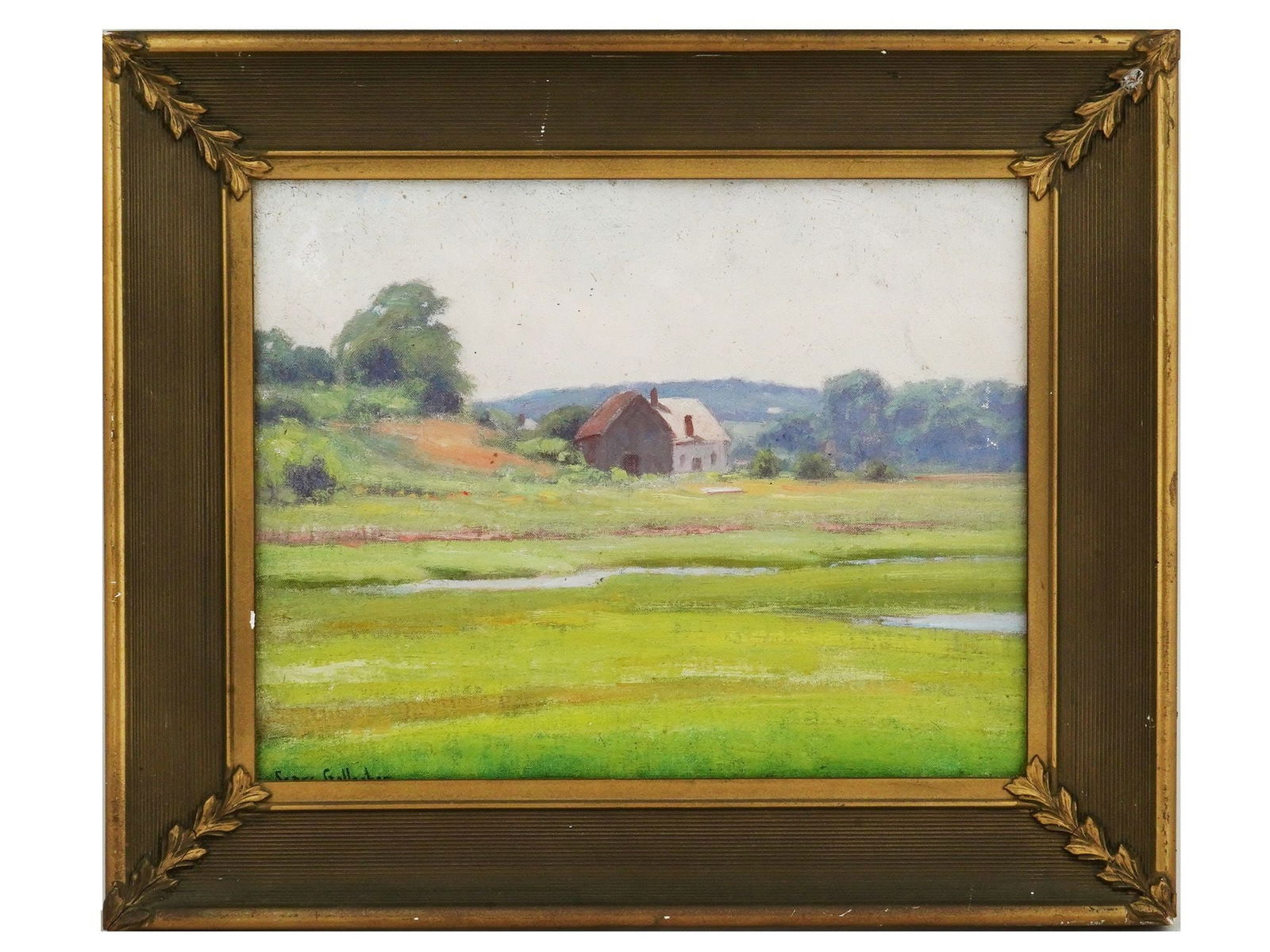 SEARS GALLAGHER AMERICAN OIL LANDSCAPE PAINTING (1 of 4)