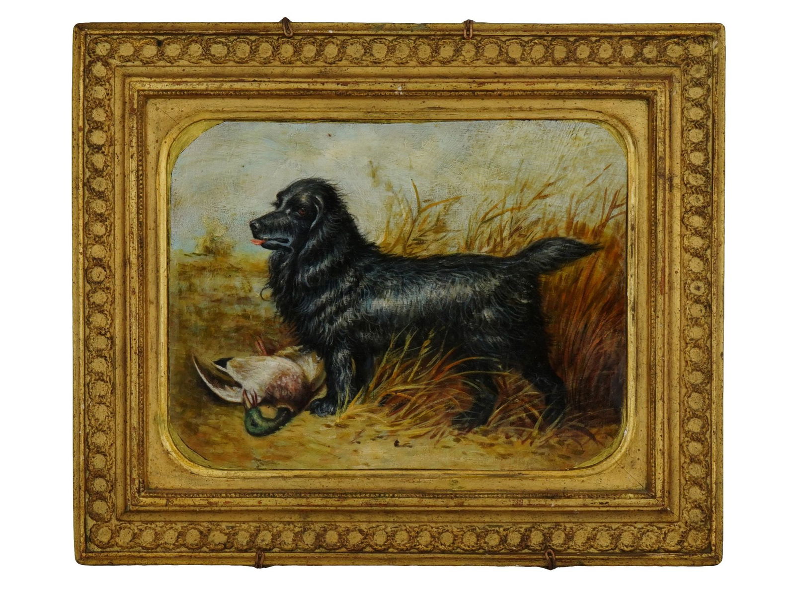 ANTIQUE HUNTING SCENE OIL PAINTING AFTER JOHN EMMS (1 of 4)